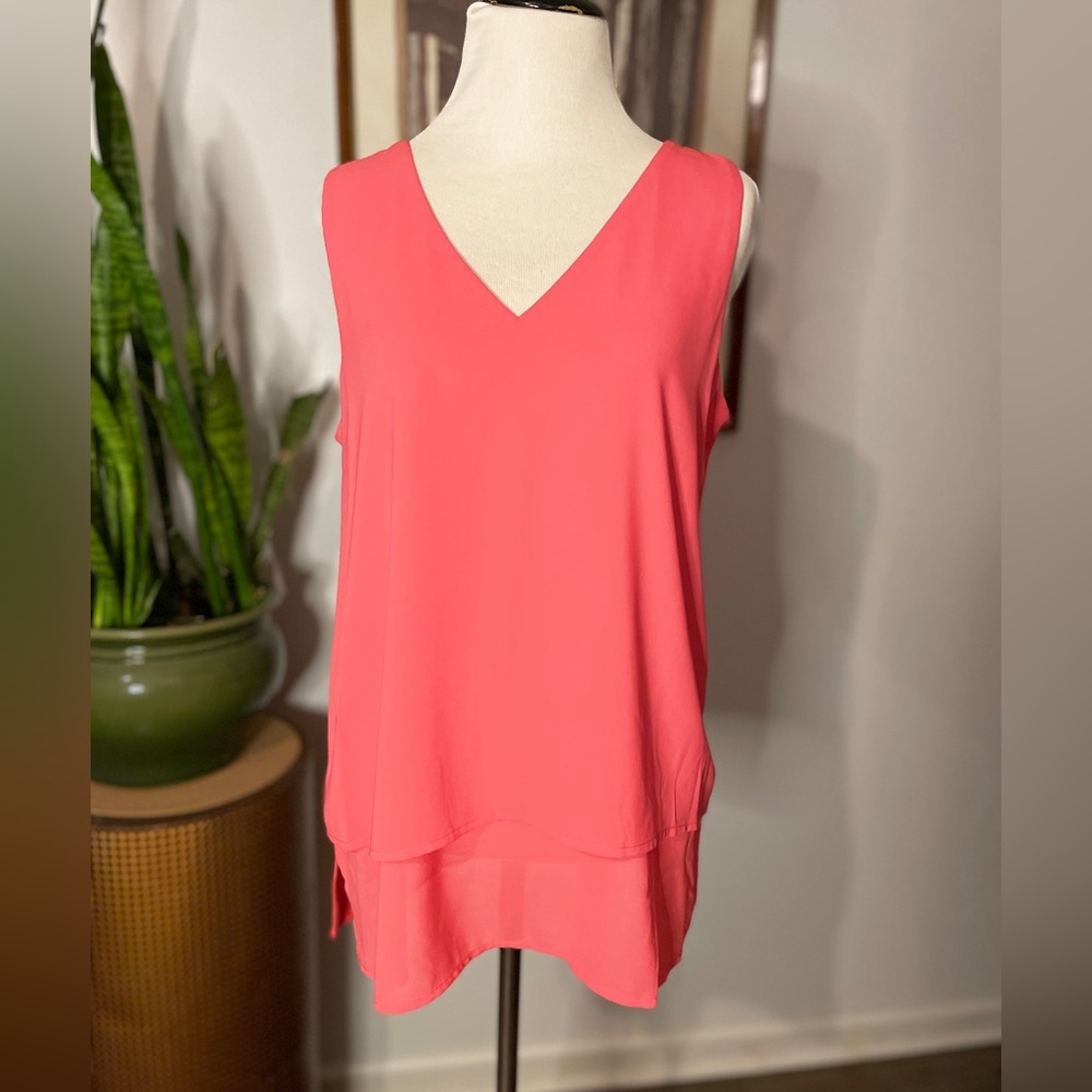 Michael Kors Medium coral tunic tank. Never worn.